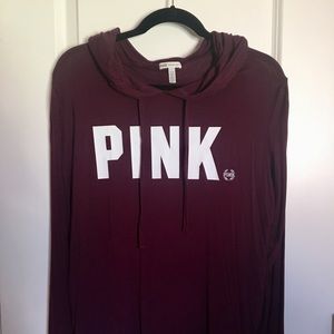 VS PINK [ super soft ] Maroon Hoodie